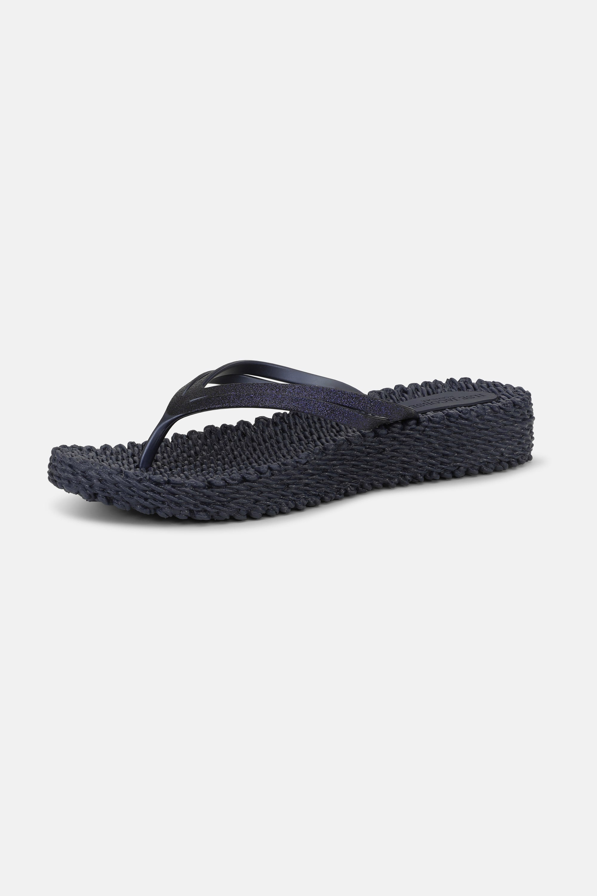 Platform Klipklapper Glitter - Indigo